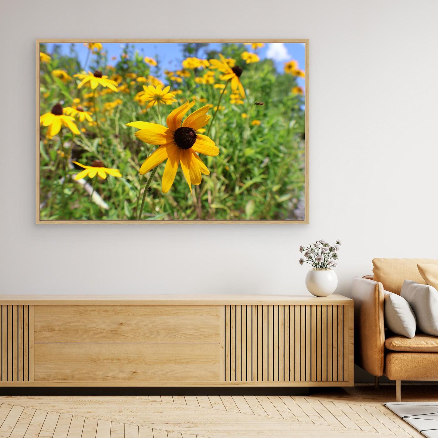 Wildflowers and a bee 