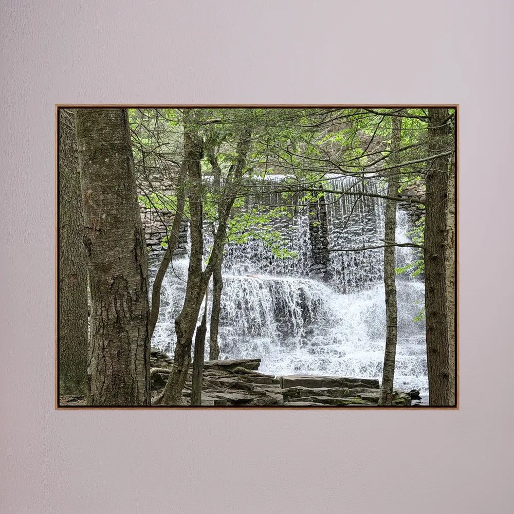 Waterfall through the trees 